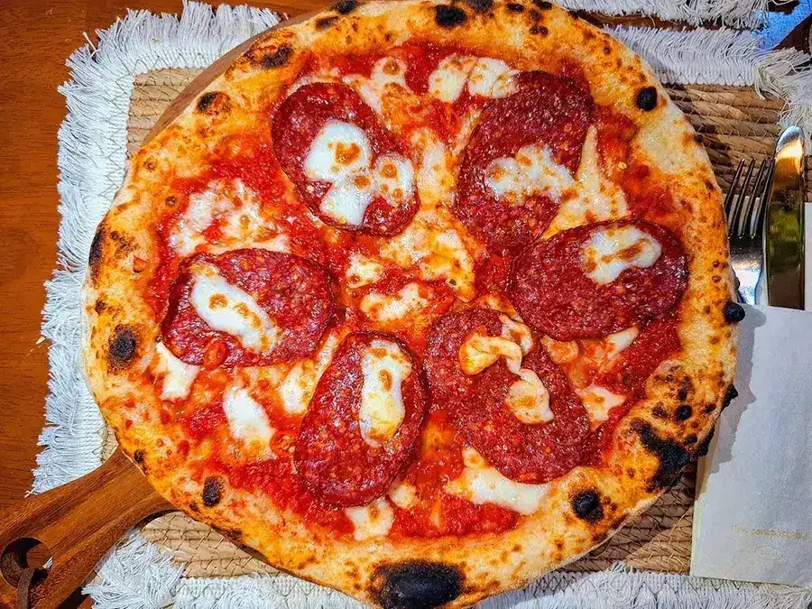 Ciao Napoli pizza photographed by a guest
